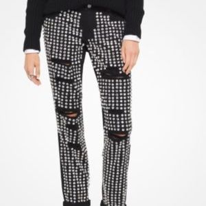 MK Studded Ripped Jeans